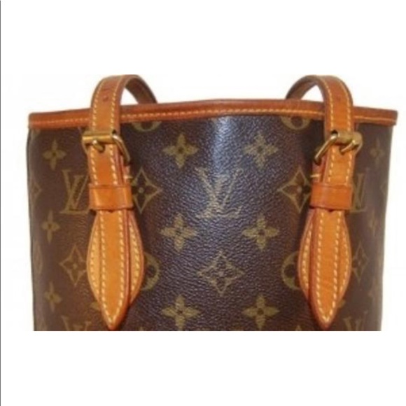 AUTHENTICATED Louis Vuitton Petit Bucket Bag - Picture 5 of 8
